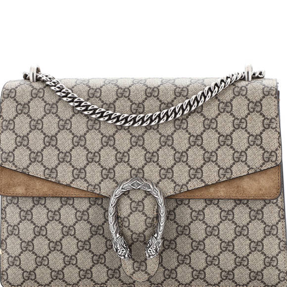 Gucci Medium Dionysus Bag GG Coated Canvas - Picture 1 of 8